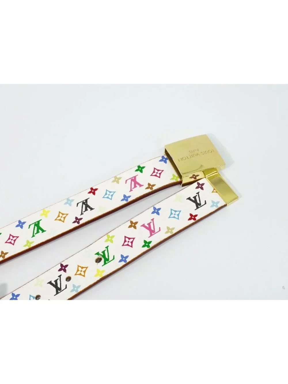 Louis Vuitton LV Ceinture Carre Monogram Multicolor Takashi Murakami Belt 70/28